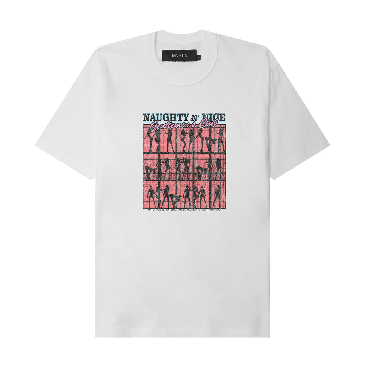 “RED LIGHT” TEE IN WHITE