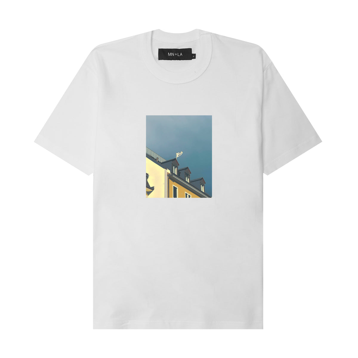 "PEACE OUT" TEE IN WHITE