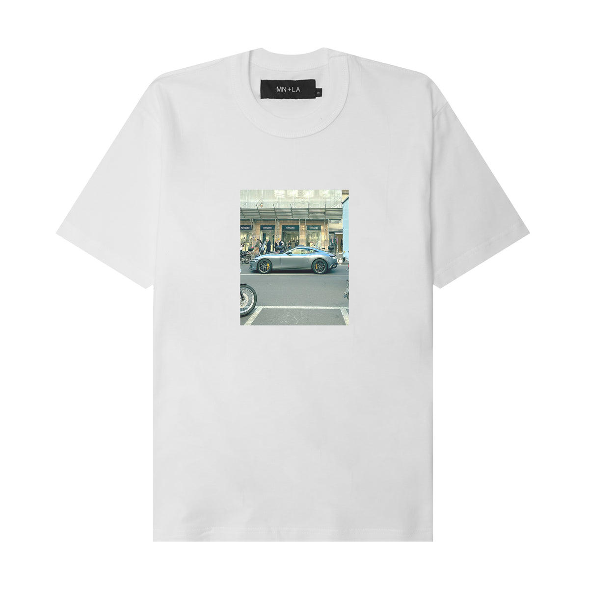 "RARRI ROMA" TEE IN WHITE