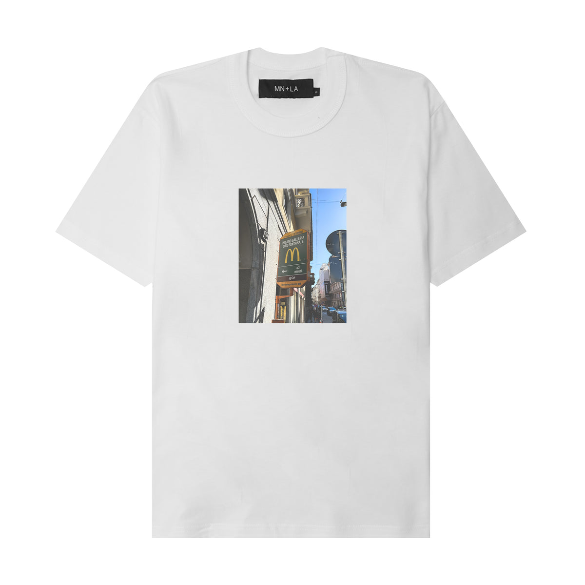 "MICKEY D" TEE IN WHITE