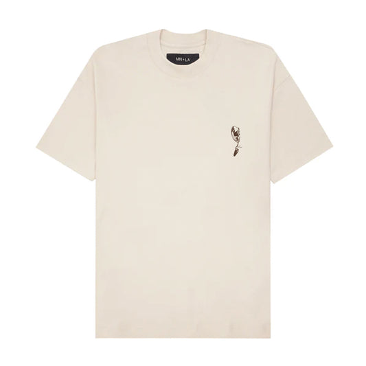 "SOUFFRE IN SILENCE" TEE IN OAT