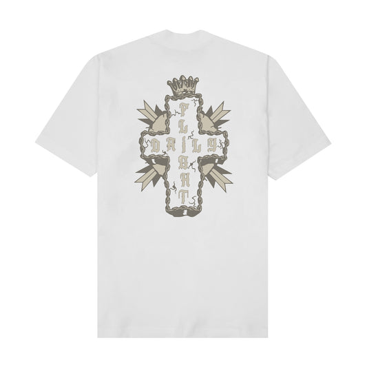 "OLD TESTAMENT" TEE IN WHITE