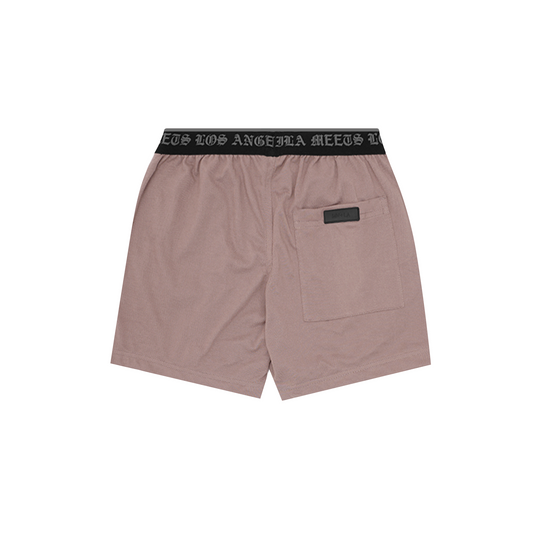 TRAINING SHORTS IN MAUVE