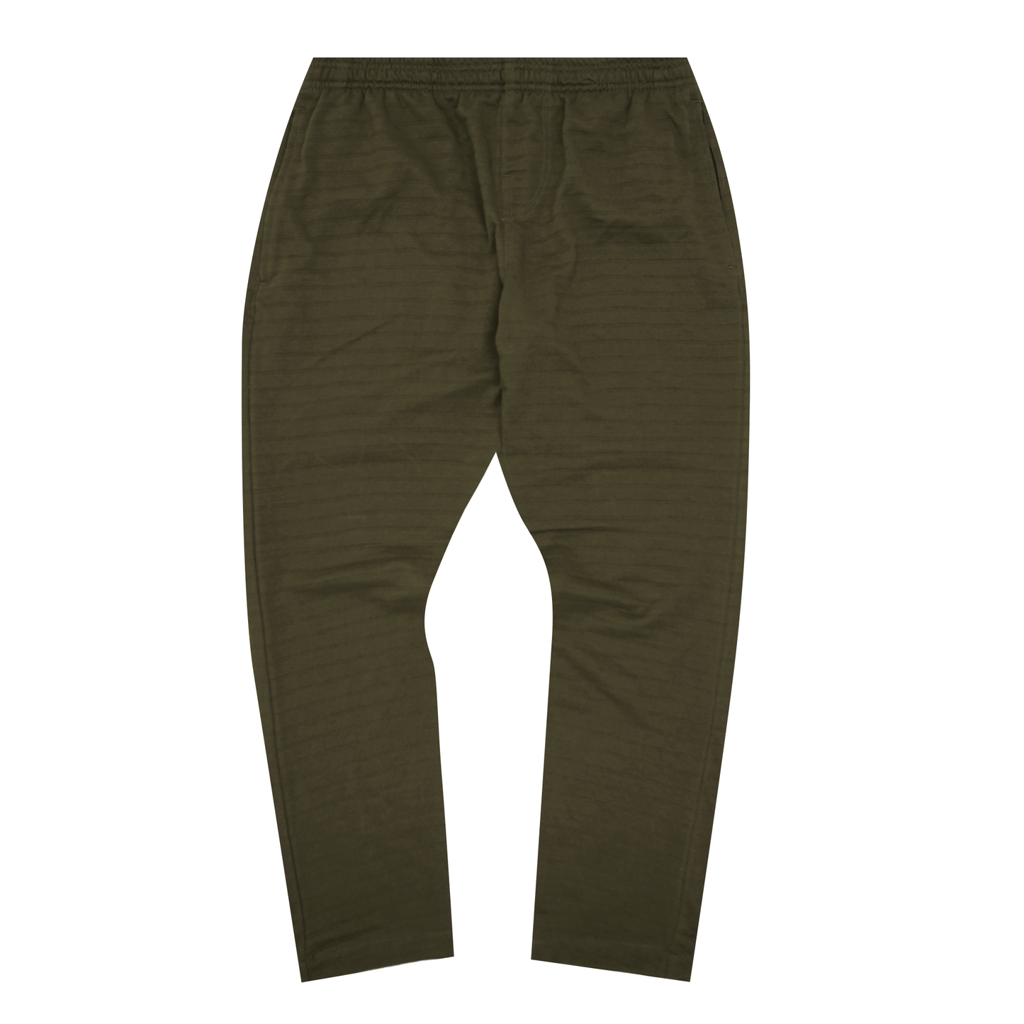STRIPED PIQUE LOUNGE PANTS V2 IN OLIVE