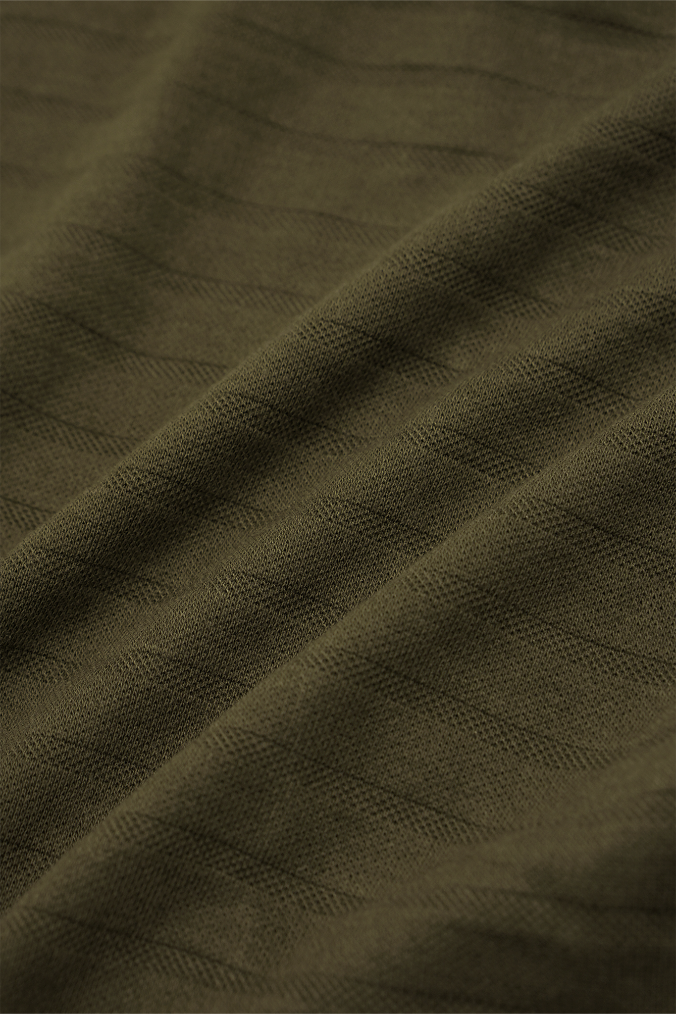 STRIPED PIQUE PLEATED ULTRA WIDE PANTS IN OLIVE