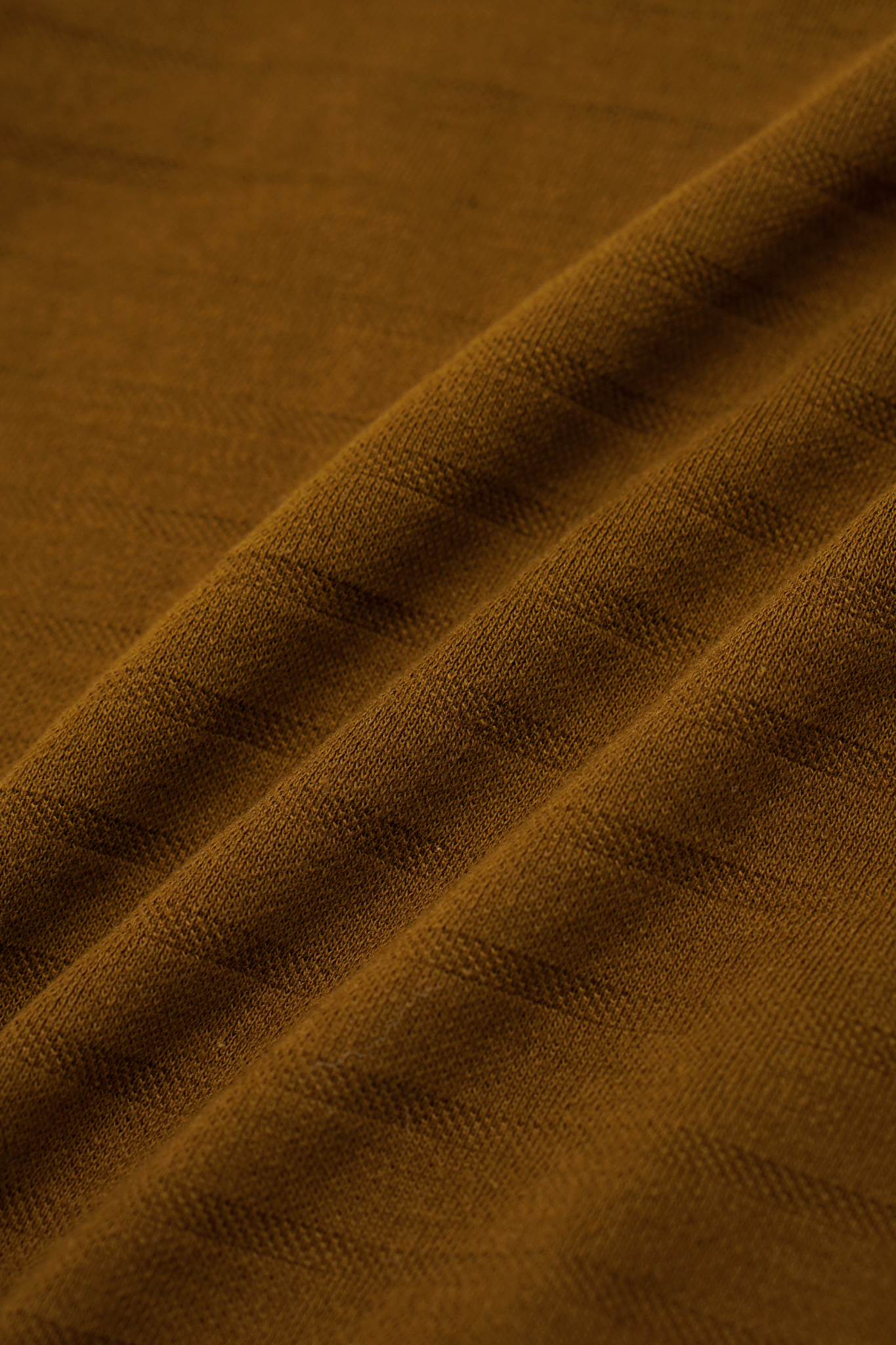 STRIPED PIQUE LONGSLEEVE TEE V3 IN RUST