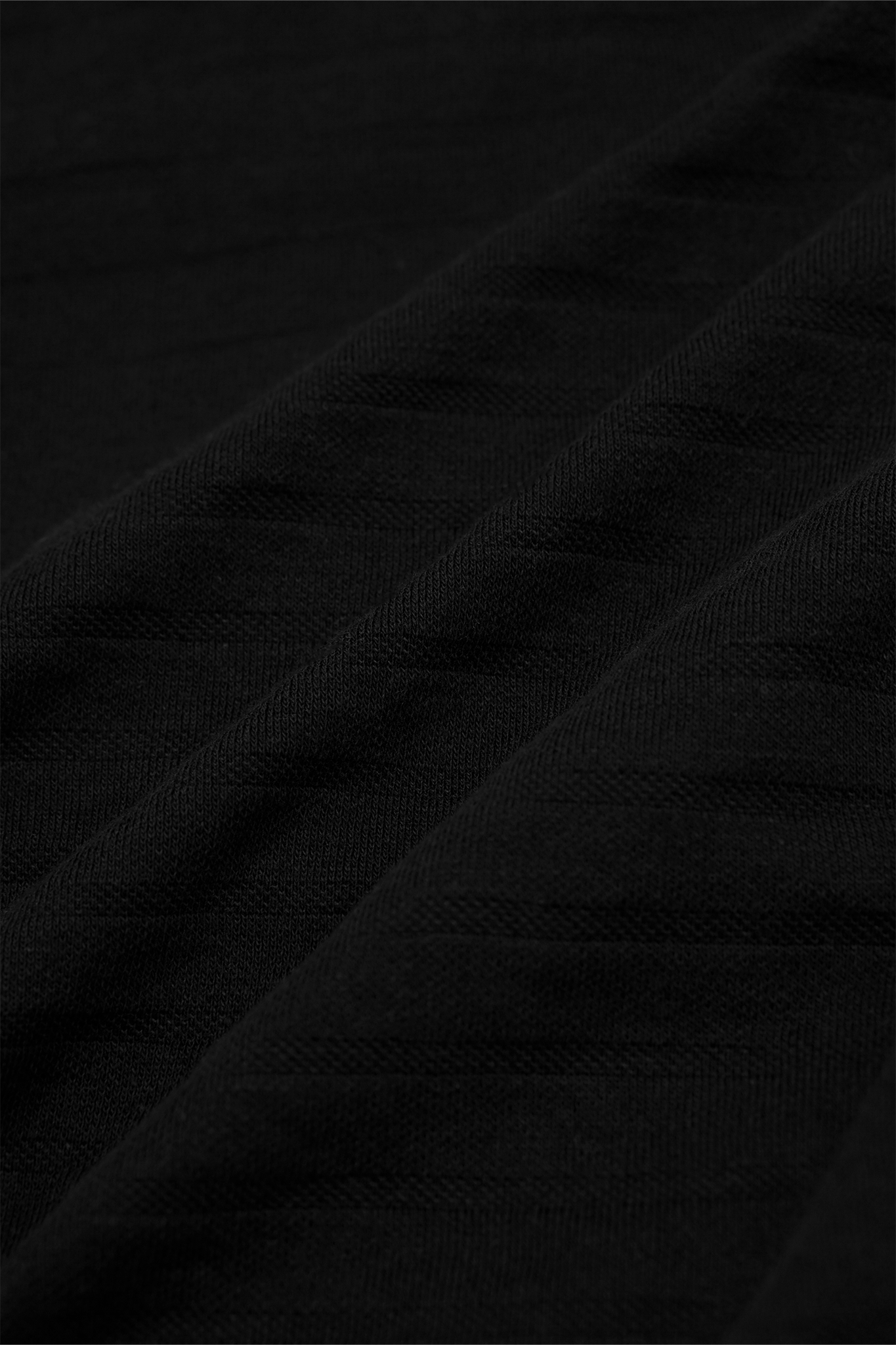 STRIPED PIQUE LOUNGE PANTS V2 IN CAVIAR