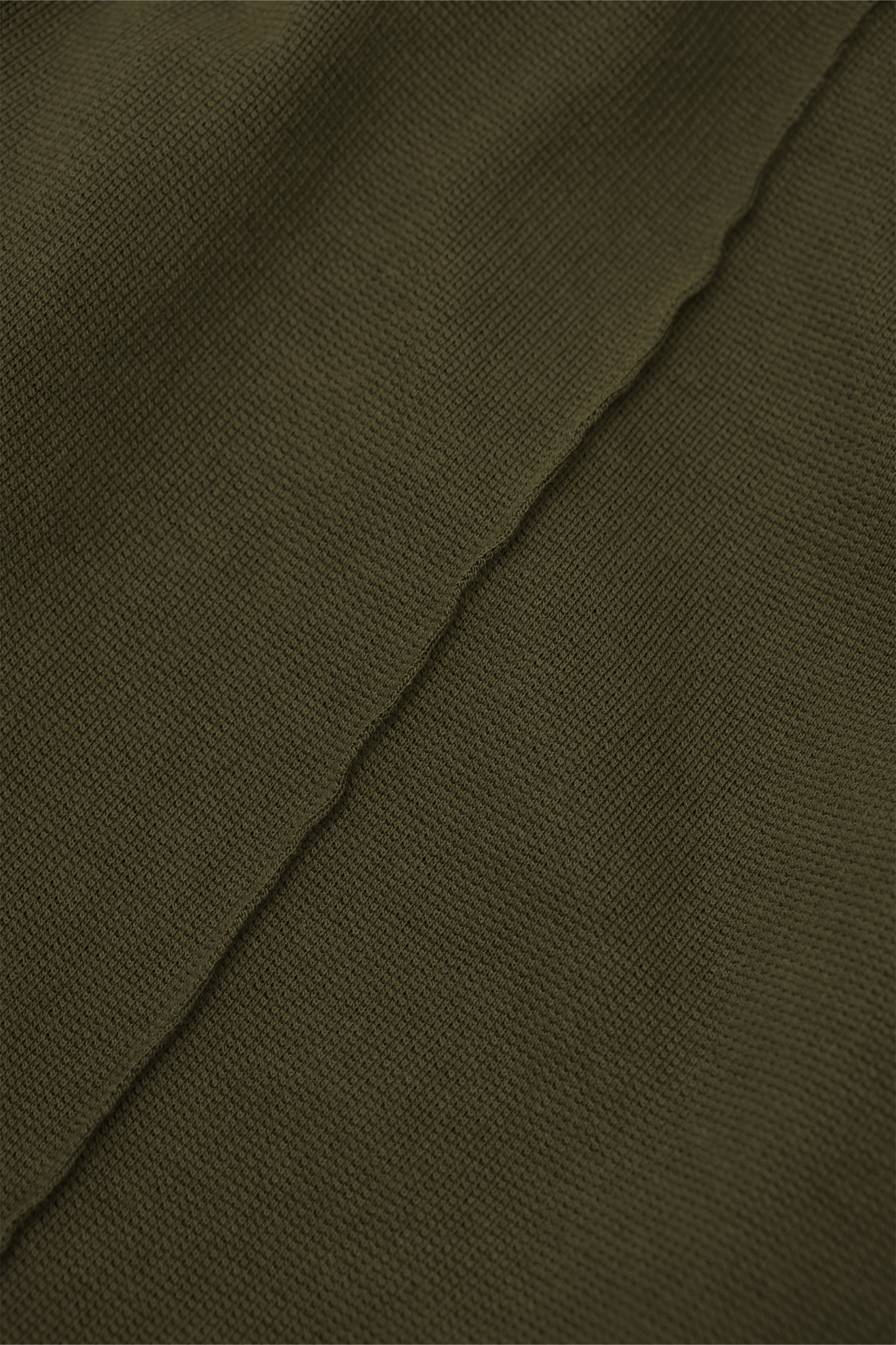 WAFFLE WEAVE PLEATED CROPPED PANTS IN OLIVE