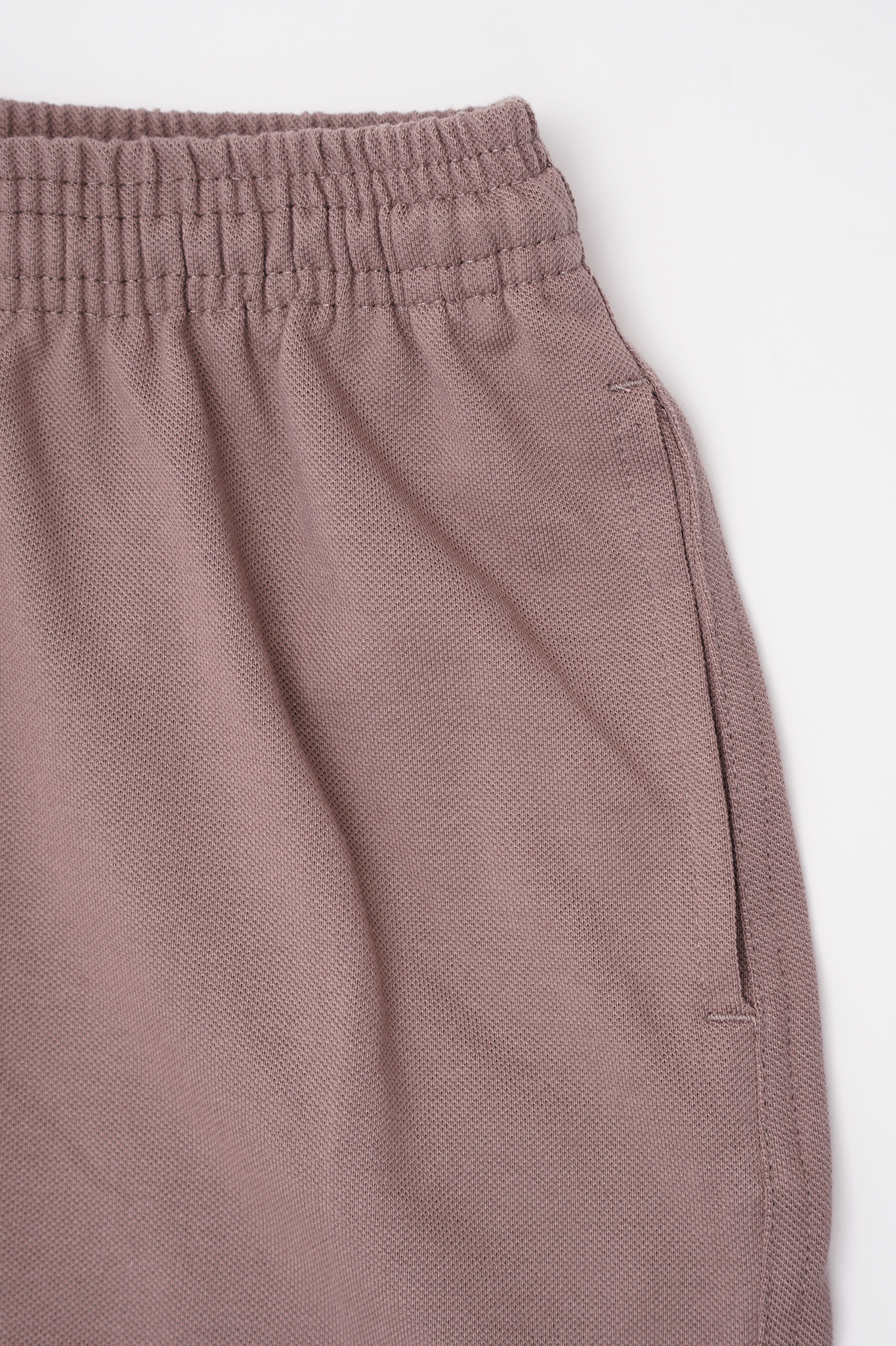 PIQUE HOUSE SHORTS IN MAUVE