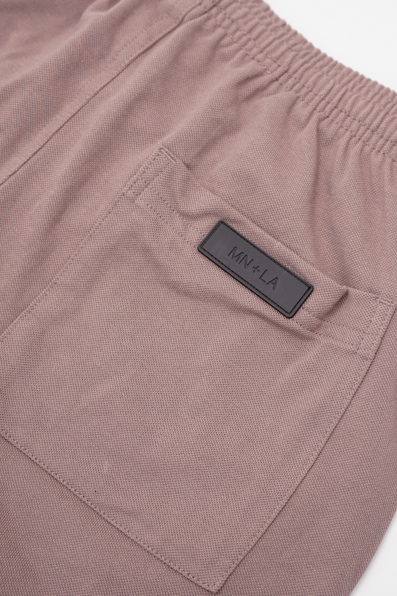 PIQUE HOUSE SHORTS IN MAUVE
