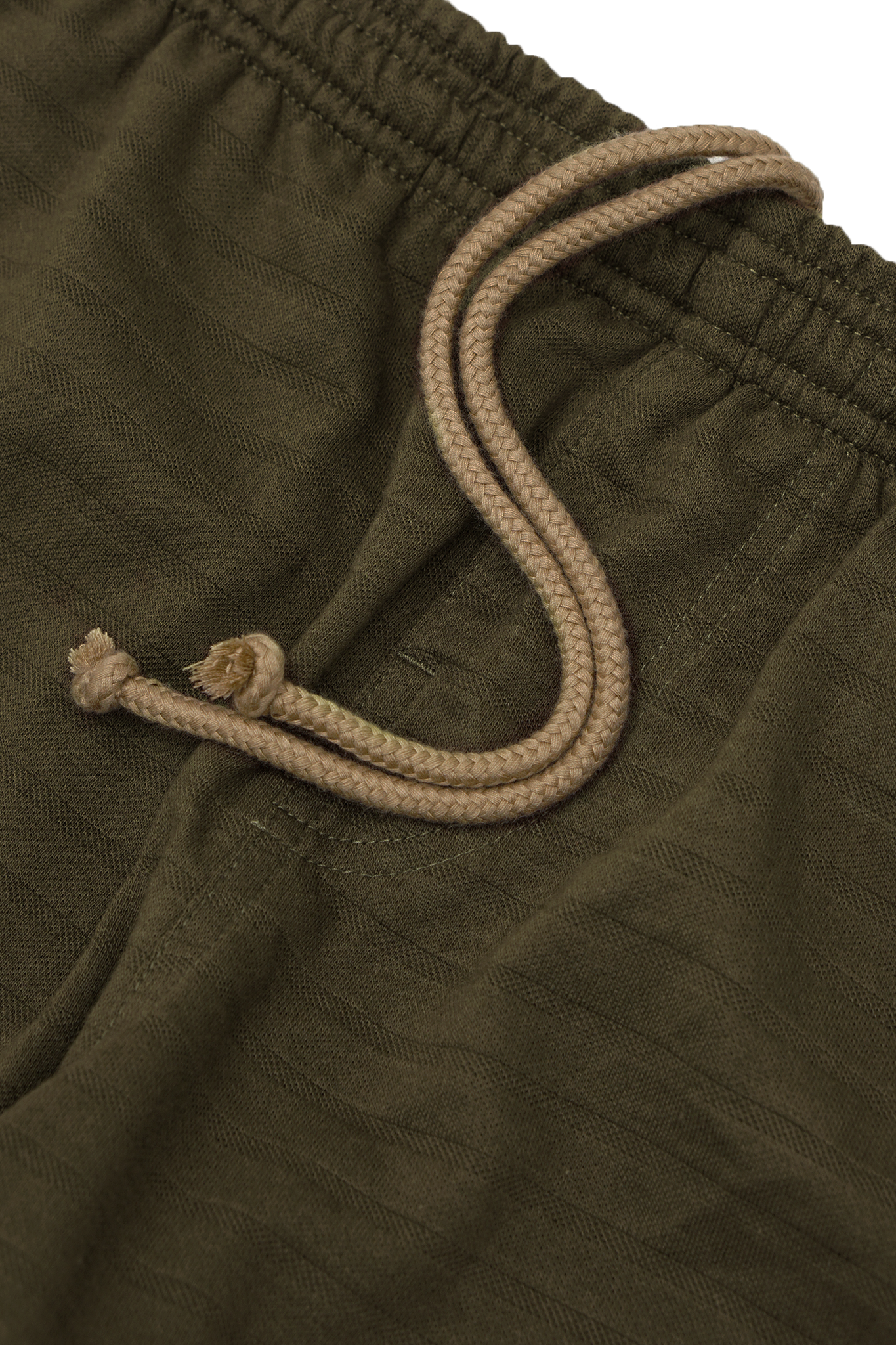 STRIPED PIQUE LOUNGE PANTS V2 IN OLIVE