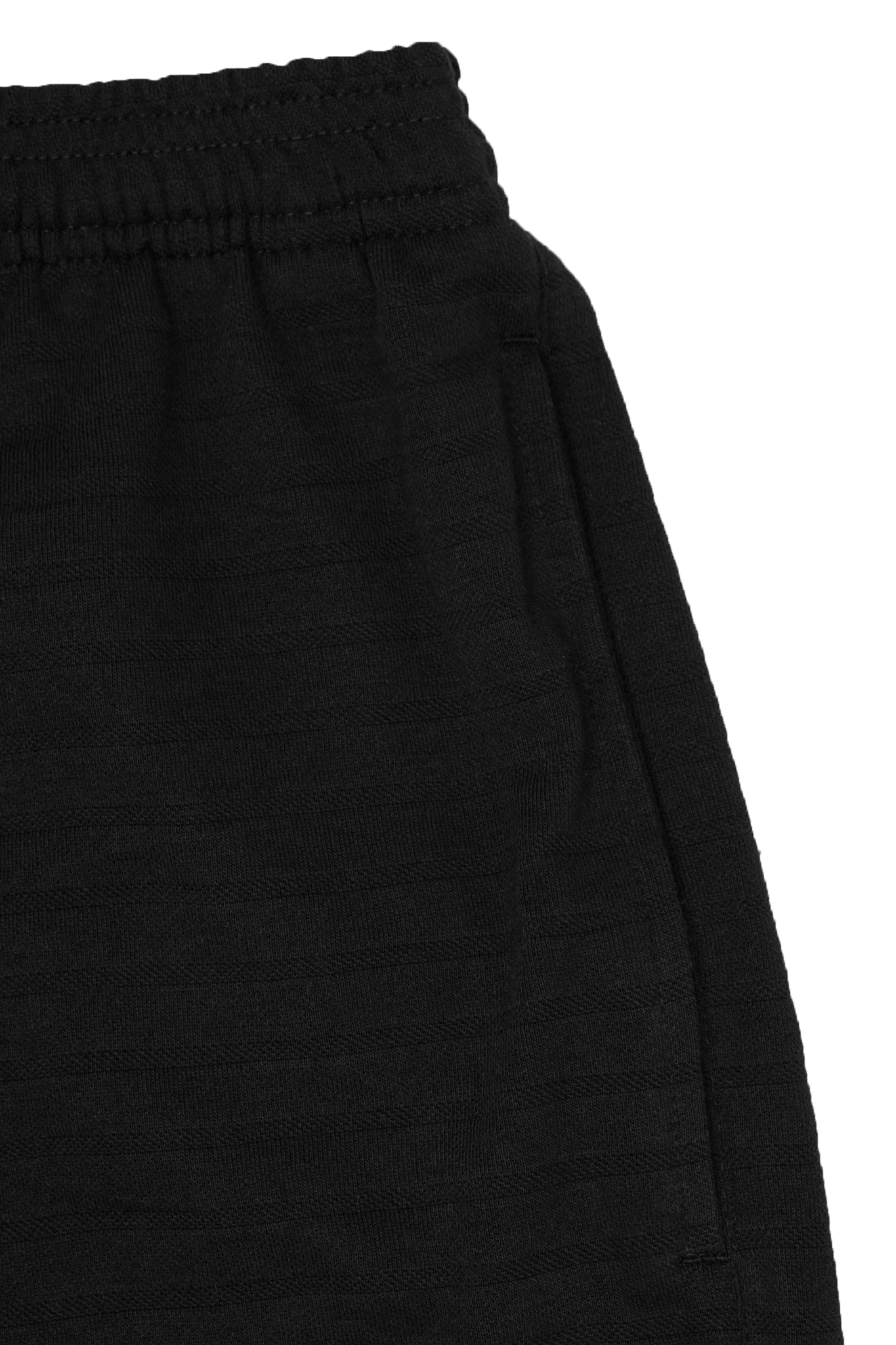 STRIPED PIQUE LOUNGE PANTS V2 IN CAVIAR