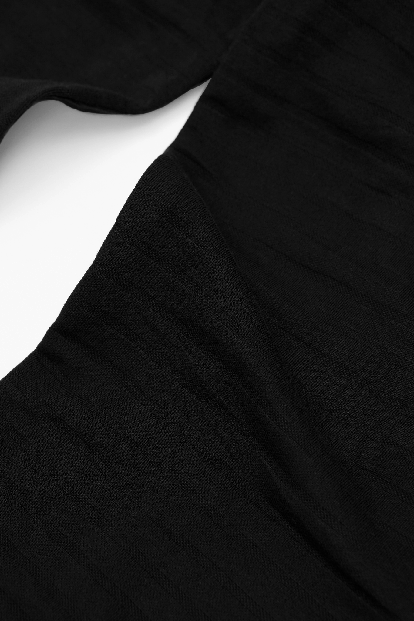 STRIPED PIQUE LOUNGE PANTS V2 IN CAVIAR