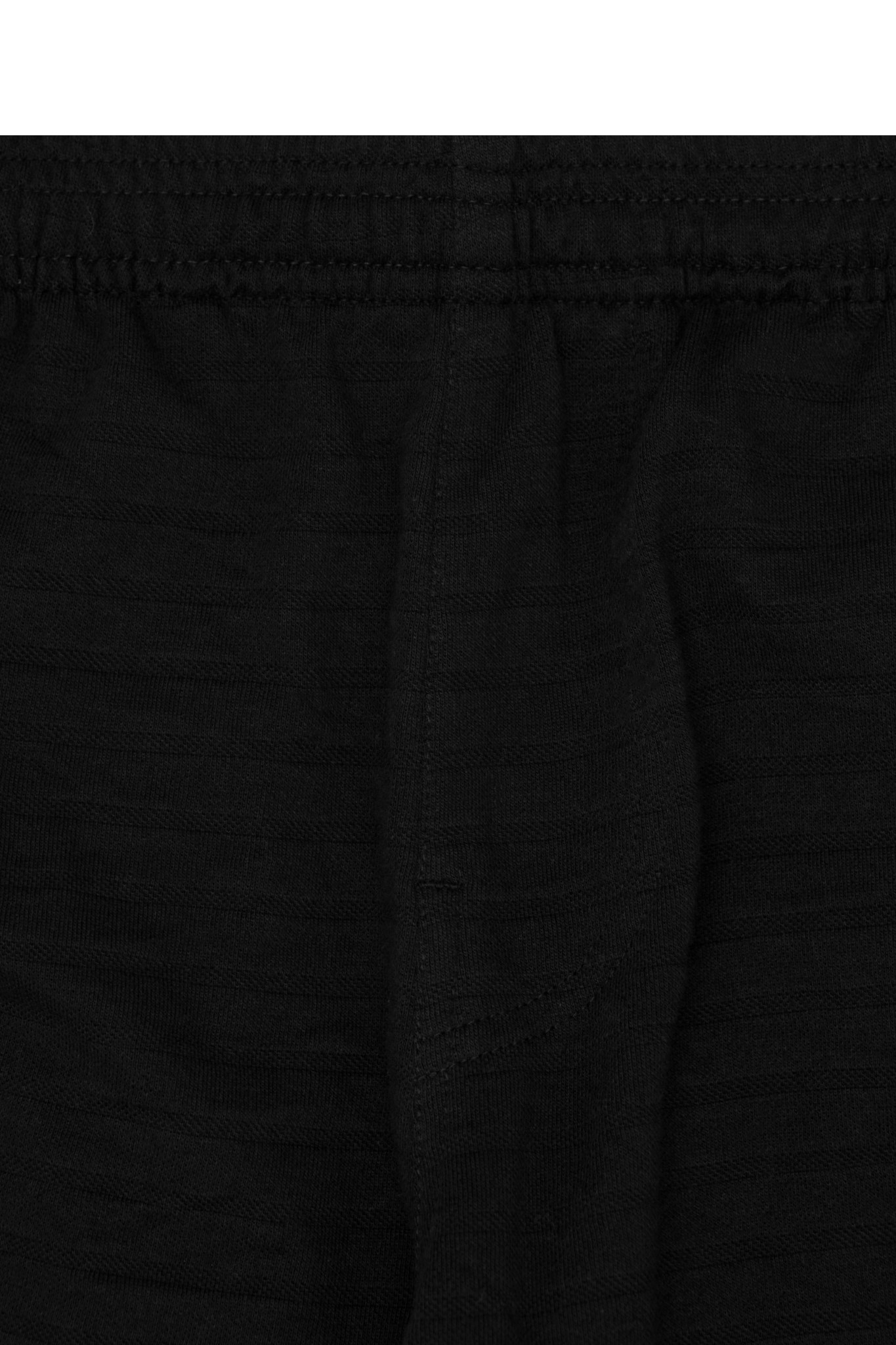STRIPED PIQUE LOUNGE PANTS V2 IN CAVIAR