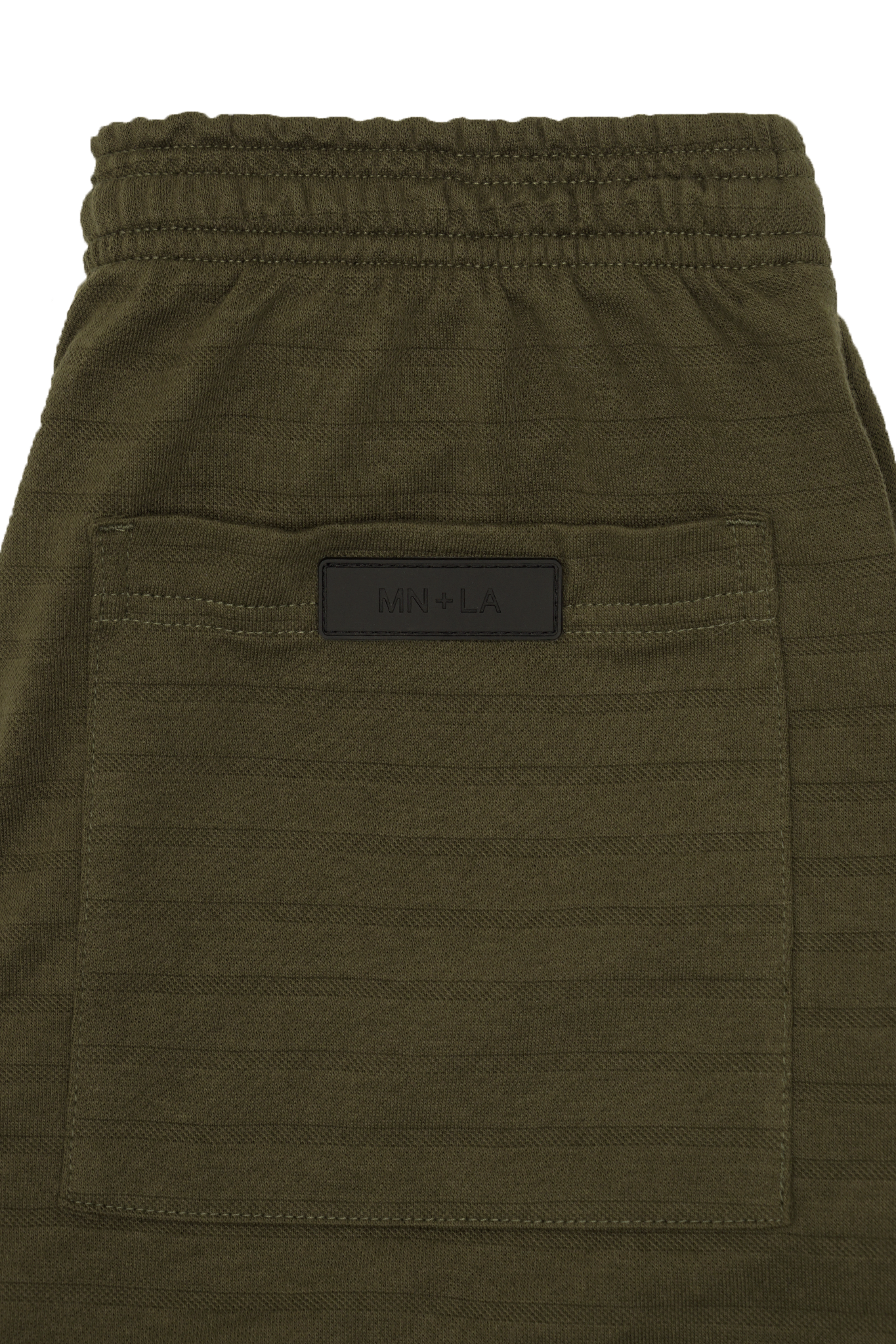 STRIPED PIQUE LOUNGE PANTS V2 IN OLIVE