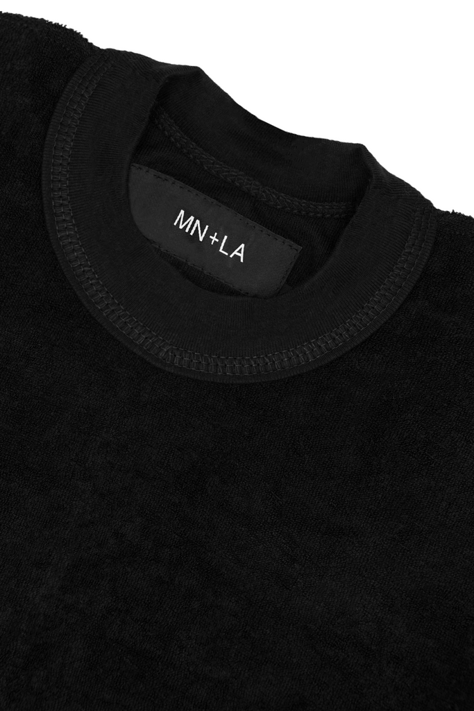 TOWEL TERRY LONGSLEEVE TEE V3 LITE IN CAVIAR MN+LA
