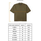 "CROP CIRCLES" MOCK NECK TEE IN OLIVE