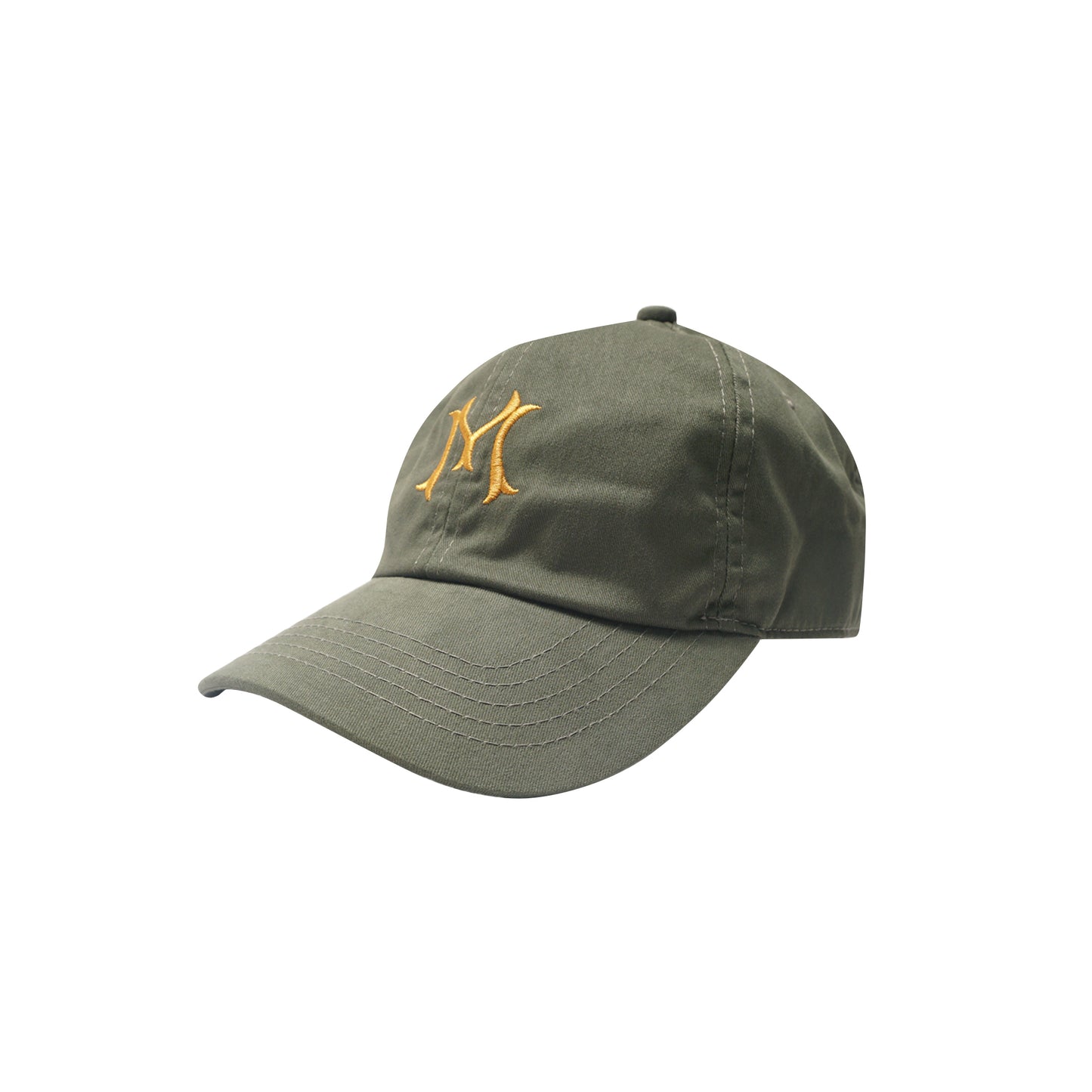 "HITTER" V3 6 PANEL HAT IN OLIVE/CANARY