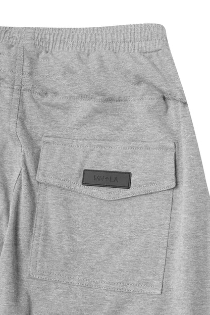 VEINS FRENCH TERRY PANTS IN HEATHER GREY