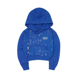 "PAINT SPLAT" LITTLE HUMAN™ HOODIE IN ELECTRIC BLUE