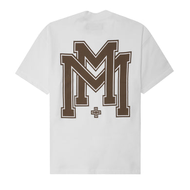 M'$ UNIVERSITY V2 TEE IN WHITE