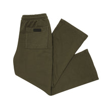 FRENCH TERRY BOOTCUT PANTS IN AGED OLIVE