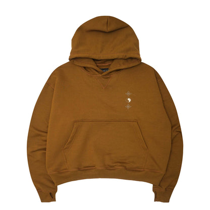 "BALANCE" HOODIE IN RUST