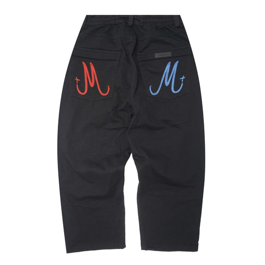 DOUBLE KNEE PHAT PANTS IN INK FALL