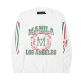 "FAST LANE" LONGSLEEVE TEE IN WHITE