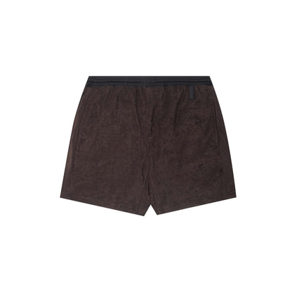 TOWEL STRIDE SHORTS IN CHARCOAL GREY