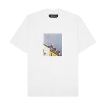 "PEACE OUT" TEE IN WHITE