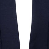 PLEATED BOOTCUT PANTS IN HAGUE BLUE