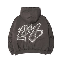 M'$ RIFT HOODIE IN CHARCOAL GREY