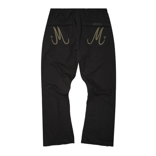 M+ BOOTCUT PANTS IN CAVIAR