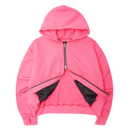CLASSIC ZIP HOODIE IN STATIC PINK