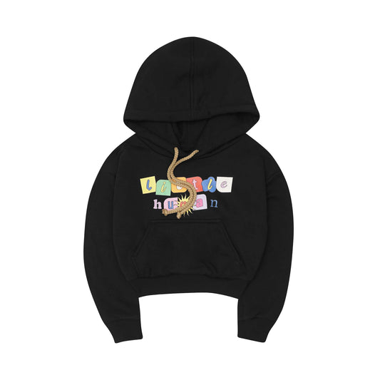 "SUN IS OUT" LITTLE HUMAN™ HOODIE IN CAVIAR