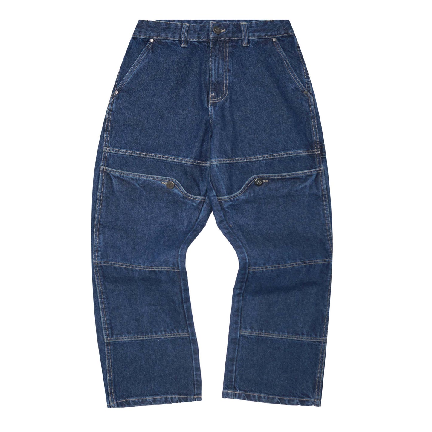 DOUBLE KNEE CRAFT PANTS IN TRUE BLUE