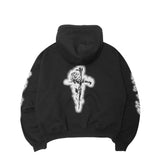 "CITY OF ANGELS" HOODIE IN ANTHRACITE
