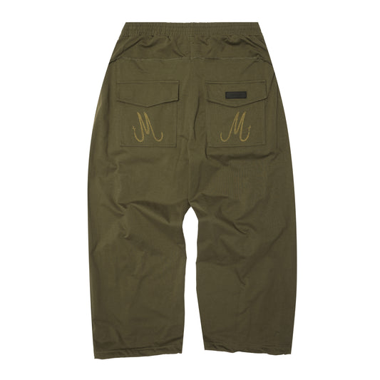 M+ VEINS PANTS IN OLIVE
