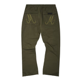 M+ BOOTCUT PANTS IN OLIVE