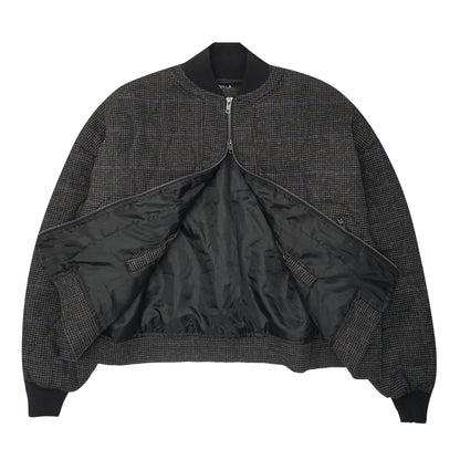 "THAI" BOMBER JACKET IN PIGEON PLAID/CITRON