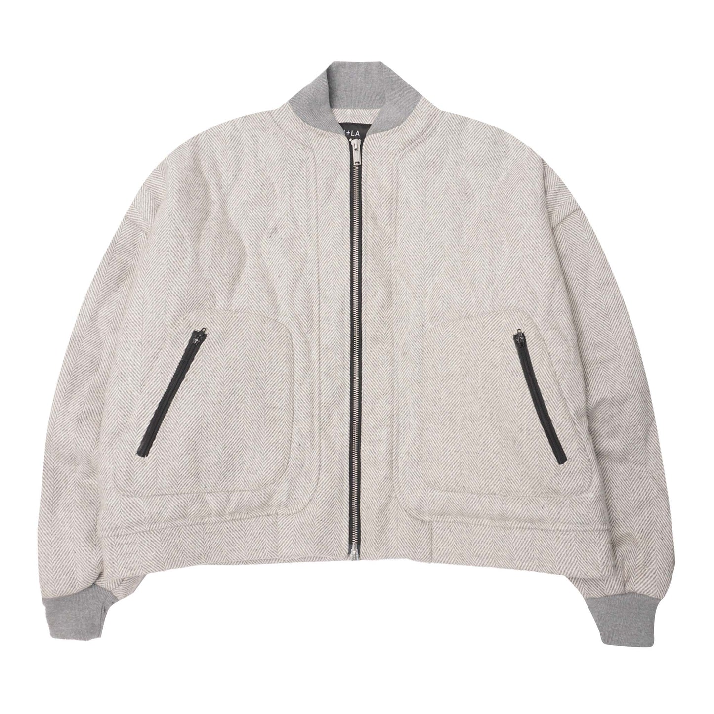 "FLOW" BOMBER JACKET IN GAINSBORO