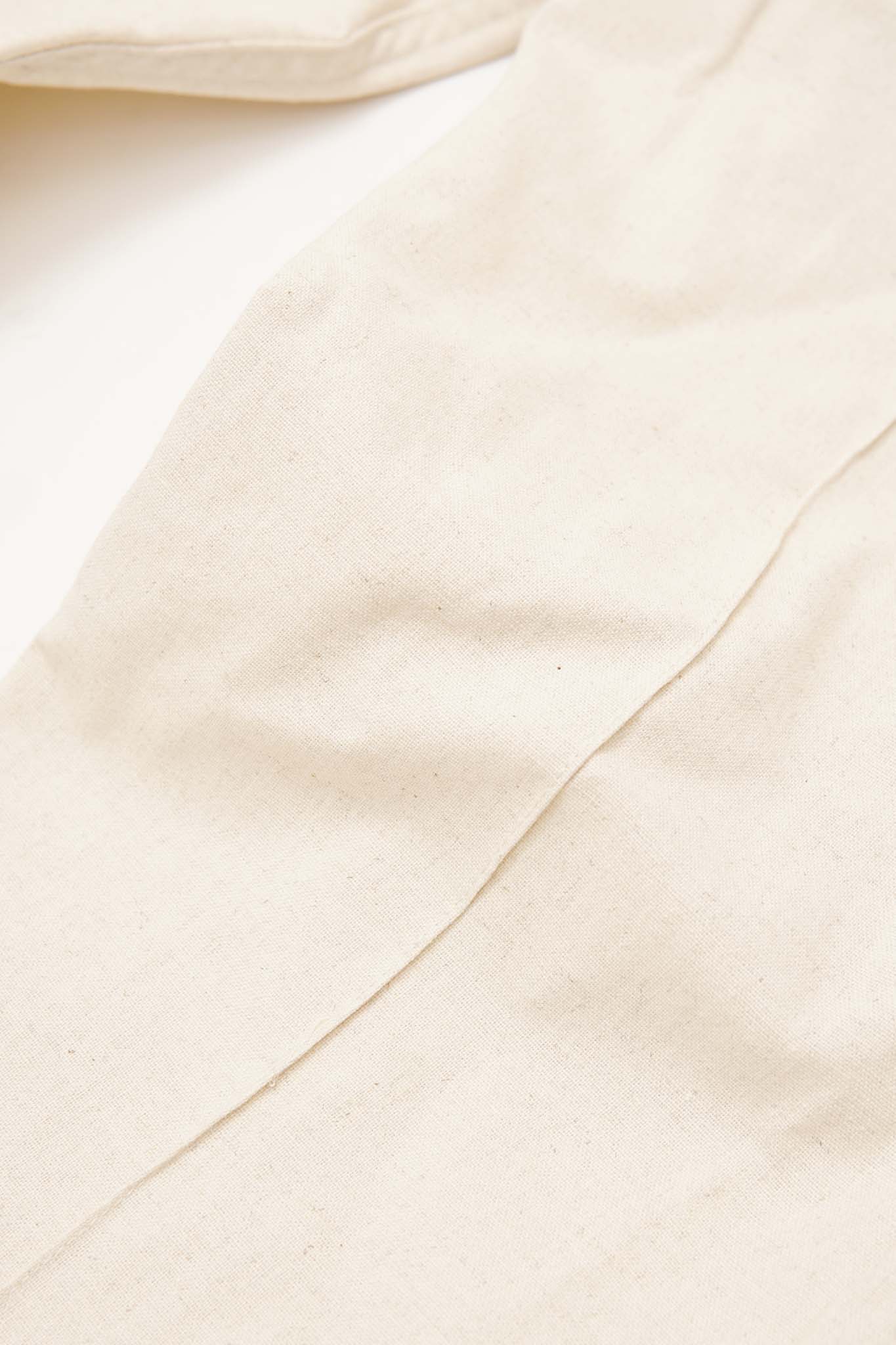 LINEN PLEATED WIDE PANTS IN OAT/OLIVE