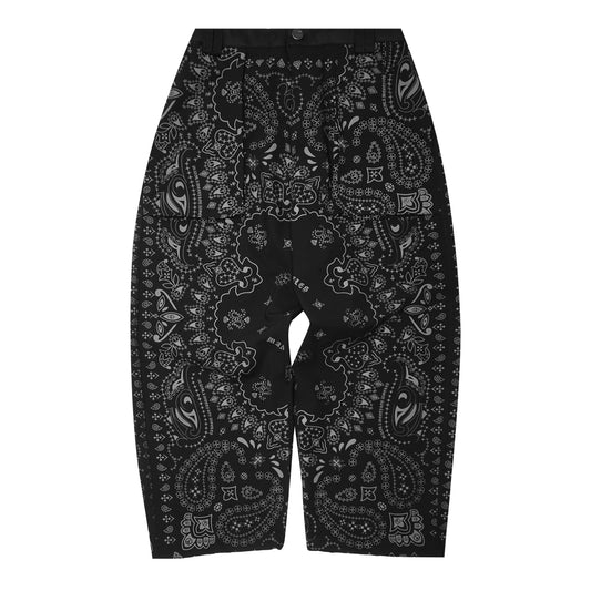 "PEACE PAISLEY" PHAT PANTS IN RAVEN
