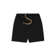 FRENCH TERRY RAW FINISH SWEATSHORTS IN ANTHRACITE