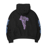 "CITY OF ANGELS" HOODIE IN CAVIAR