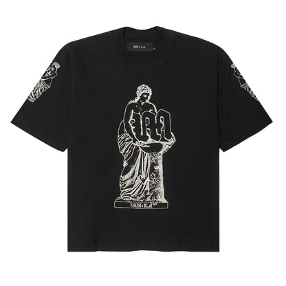 M'$ MOTHERLAND TEE IN CAVIAR