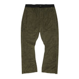 M+ TOWEL BOOTCUT PANTS IN OLIVE