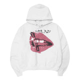 "LOVE HURTS" HOODIE IN WHITE