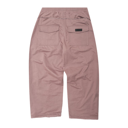 VEINS FRENCH TERRY PANTS IN MAUVE